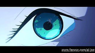 Reze Chainsaw Man,Denji, ASMR,60frames,Reze gave denji a reward at the swimming pool. sex in the swimming pool, blowjob,part one