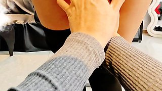 The fitness instructor instructs the students and can't