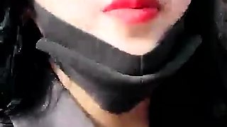 Close up POV of teen sucking cock