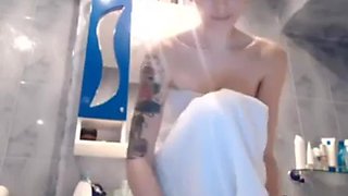 Sexy Cam Slut Takes A Bath: Amateur, Stripchat  Solo Porn