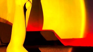 Worship of Lady Milf's feet and luxurious wet pussy