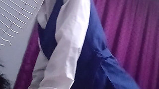 Black Girl Sucks and Rides White Cocl in Uniform