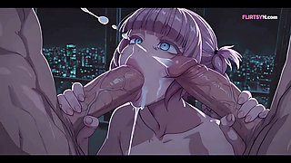 AI Nazuna Nanakusa's  VIP Sex In Threesome