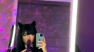 Neko Spicytitania Blowjob With Dildo On Amateur Tape