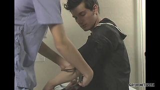 BeddableBoys: Sailor Sean Corwins Big Cock Leaves Doc Kayl Oriley Soaked In Cum