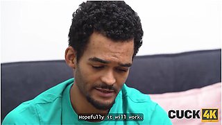 Pregnant Blonde With Nice Natural Body Is Fucking A Stranger In Front Of Her Husband With Adam Veller And Sophia Veller