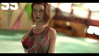 Taboo University - Bouldering with Cute Red Head and Blind College Girl