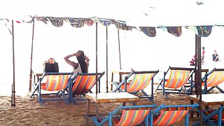 Hot Thai bikini girl taken to a hotel