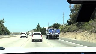 POV Car Sex Adventure with Lalie Fox