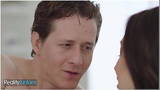 Lucas Frost And Melissa Stratton In Busty Brunette Milf Fucks Her Husbands Best Friend While He Watches The Action