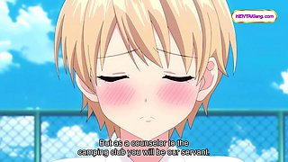 Tight panties flash drives sensei wild in camping club POV