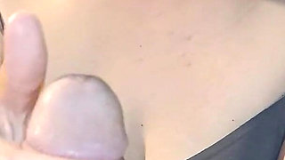 Blowjob From a Korean Housewife Close-up, Cum in Mouth