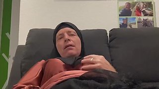 Fatima on couch again