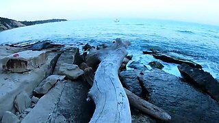 Naked Beach Body Leads to Public Anal