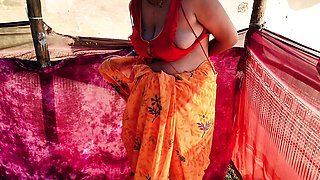 Hot Indian Village aunty Fucked Outdoor By His man Hot dehati Hindi sex Video