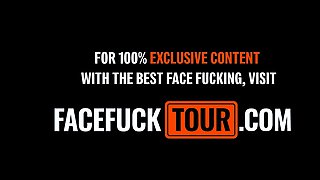 Amateur 18yo Latina Throat Fucked Rough