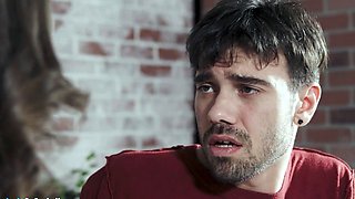 ADULTMOBILE - Skinny Brunette Fucks Her Boyfriend's Big