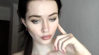 Hottest brunette solo webcam masturbation 2