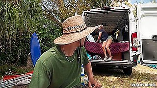 Alex Jones And Funsized Megan In Cummy Camp Out