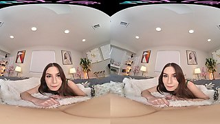 Petite Brunette in Wild Sleepy POV Cum-Filled Passion