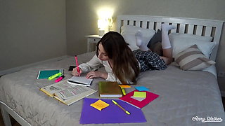 Fucking My Stepsister for Bad College Grades and Cumming in Her Tight Pussy - Anny Walker