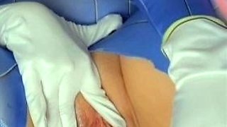 Stacked brunette goes solo toys and masturbation