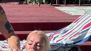 Tatiana and Ian Have Great Sex by the Pool