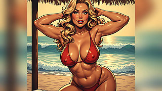 Stunning Beach Babes Ai Art