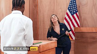 Brazzers - hot cougar Alexis Fawx puts her partner on trial & gets rectal justice in the courtroom
