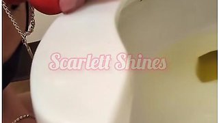 Grinding Chain Underwear At Work And Kissing Toilet