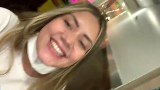 Camila Mush & Sara Blonde Public Masturbation in Bucaramanga Shopping Center - Outdoor Anal & Squirt