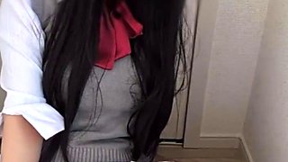 J 〇 Loose socks gal's dripping masturbation❤