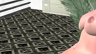 Office Slut's Icesicle Orgasm: 3D Cartoon Masturbation Frenzy
