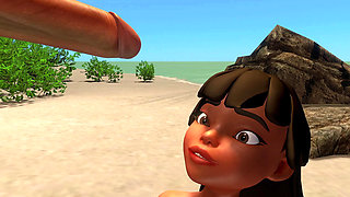 CHEL DISCOVERS A WHITE COCK