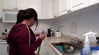 Latin House Cleaner Fucked