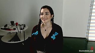 Fresh 19 Year Old Girl Next Door Electrosex Fuck with Lesbian BDSM Bondage