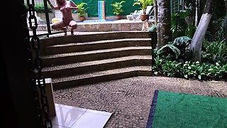 Outdoor lesbians toying