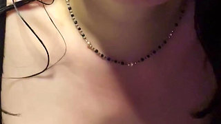 A Young Wife Recorded a Video for Her Husband in Which She Asks Him to Cum on Her Big Tits.