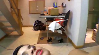 Lesbian tribadism by giant Cris Castelariand Brenda