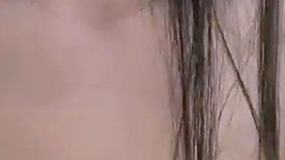 Close up POV of teen sucking cock