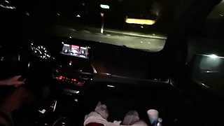 Public Car Blowjob with a Blonde and a Big Cock