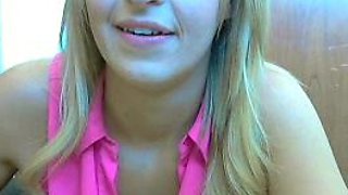 Blonde teen Sierras first erotic masturbation video