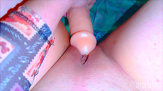 Pink Pussy Squirting in Solo Masturbation POV