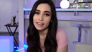 cute latina teen having fun on stepdad's cock