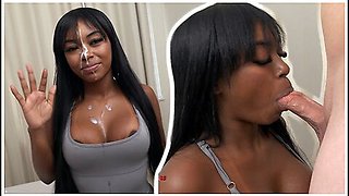 Facial Cumshot For Baddie Latina After Her Blowjob And Hardcore Fuck