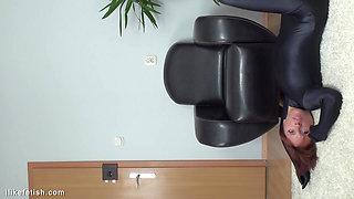 Fullbody Black Shiny Catsuit