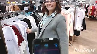 Sarah Sota Public Blowjob in Mall Changing Room - Cum Swallow & Outdoor Cumshot