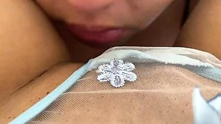 POV Close Up Blowjob on Big Aroused Clit with Zoemelissa