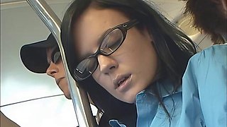 Brunette in the Bus