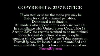 Interracial Strap on Fuck! Jenna Foxx and Sabina Rouge!